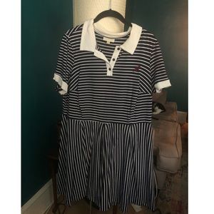 Modcloth Jersey Striped Tennis Dress 2X
